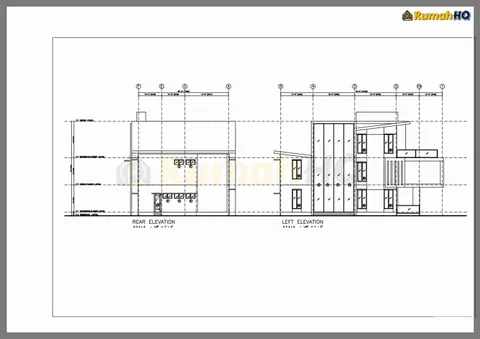Lukisan teknikal rumah RHQ-D1-12, helaian 12 daripada 14