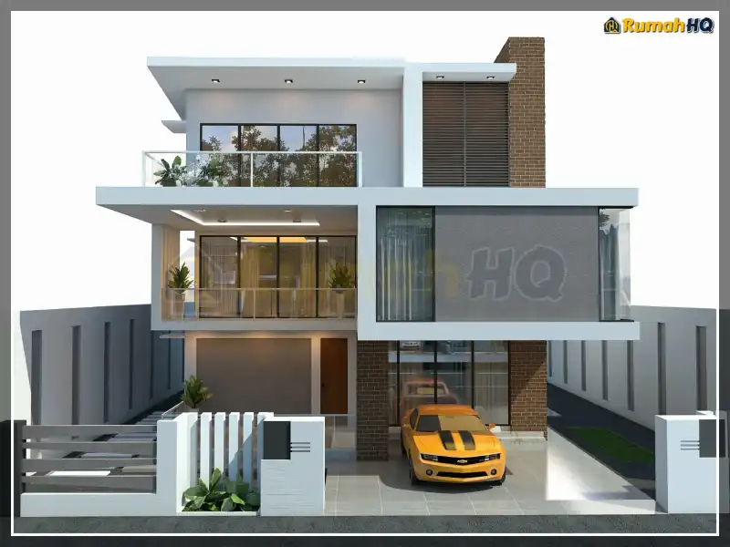 Pandangan 3D rumah RHQ-D1-12 — 2 tingkat, 5,540 kaki persegi, 5 bilik tidur, 7 bilik air