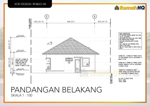 Lukisan teknikal rumah RHQ-E1-04, helaian 7 daripada 13