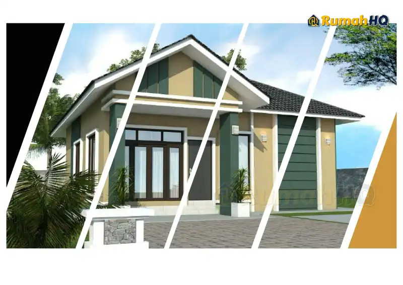 Pandangan 3D rumah RHQ-E1-04 — 1 tingkat, 1,060 kaki persegi, 3 bilik tidur, 2 bilik air