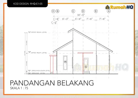 Lukisan teknikal rumah RHQ-E1-05, helaian 7 daripada 13