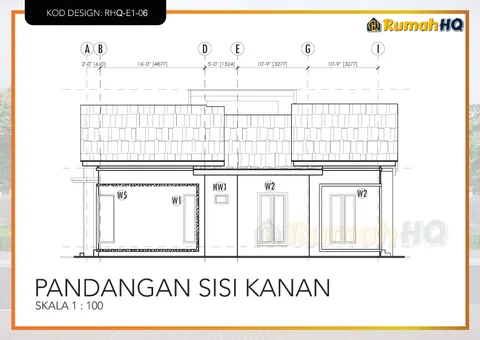 Lukisan teknikal rumah RHQ-E1-06, helaian 6 daripada 13