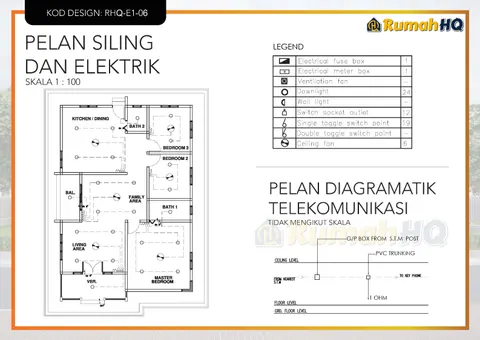 Lukisan teknikal rumah RHQ-E1-06, helaian 10 daripada 13