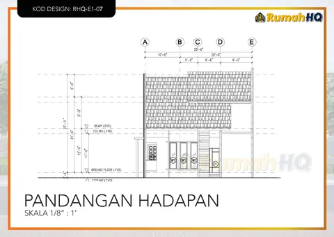 Lukisan teknikal rumah RHQ-E1-07, helaian 5 daripada 13