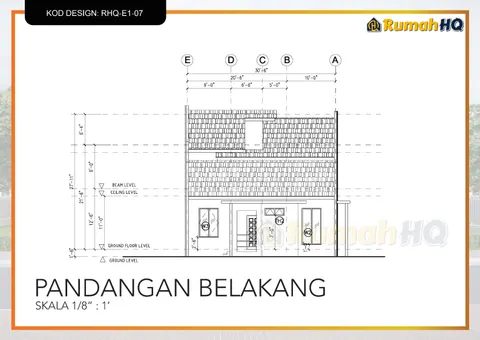 Lukisan teknikal rumah RHQ-E1-07, helaian 7 daripada 13