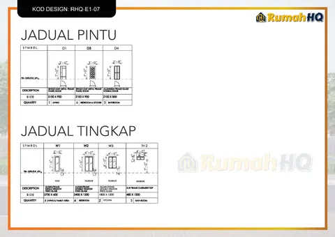 Lukisan teknikal rumah RHQ-E1-07, helaian 9 daripada 13