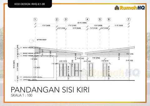 Lukisan teknikal rumah RHQ-E1-08, helaian 8 daripada 13