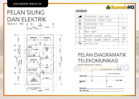 Lukisan teknikal rumah RHQ-E1-08, helaian 10 daripada 13