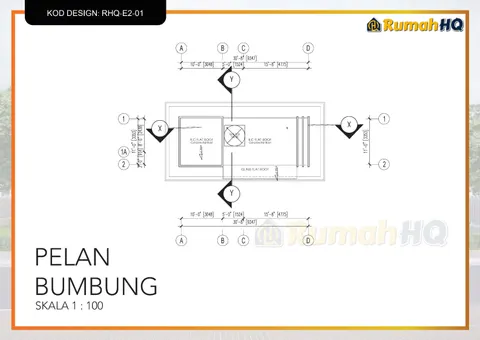 Lukisan teknikal rumah RHQ-E2-01, helaian 2 daripada 13