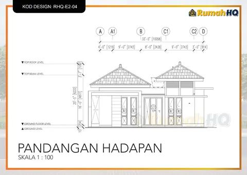 Lukisan teknikal rumah RHQ-E2-04, helaian 5 daripada 13