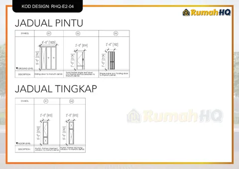 Lukisan teknikal rumah RHQ-E2-04, helaian 9 daripada 13