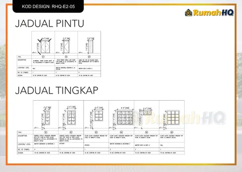 Lukisan teknikal rumah RHQ-E2-05, helaian 9 daripada 13