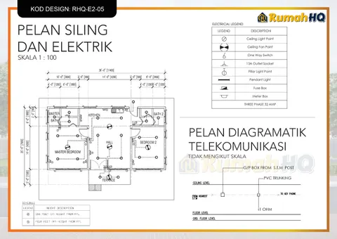 Lukisan teknikal rumah RHQ-E2-05, helaian 10 daripada 13