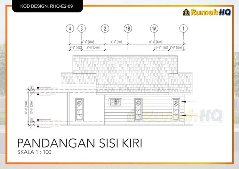 Lukisan teknikal rumah RHQ-E2-09, helaian 8 daripada 13