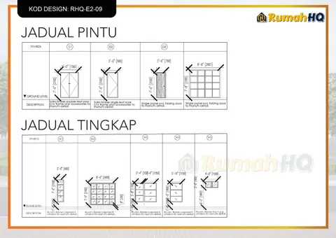 Lukisan teknikal rumah RHQ-E2-09, helaian 9 daripada 13
