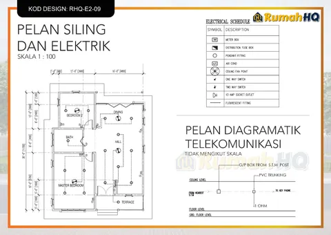 Lukisan teknikal rumah RHQ-E2-09, helaian 10 daripada 13