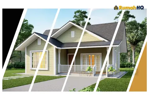Pandangan 3D 1 daripada 5, rumah RHQ-E3-01 — Banglo Mini 1 Tingkat · 2 Bilik · 2 Bilik Air