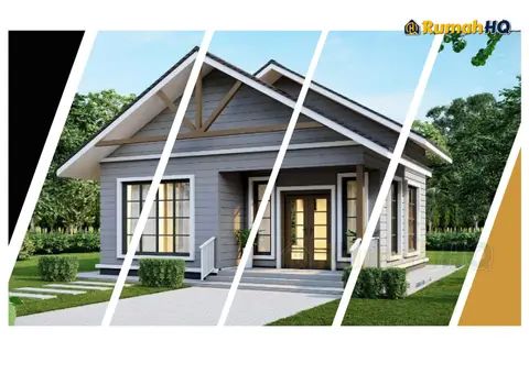 Pandangan 3D 1 daripada 5, rumah RHQ-E3-03 — Banglo Mini 1 Tingkat · 2 Bilik · 2 Bilik Air