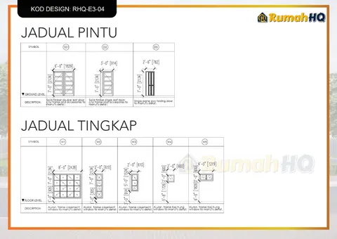Lukisan teknikal rumah RHQ-E3-04, helaian 9 daripada 13