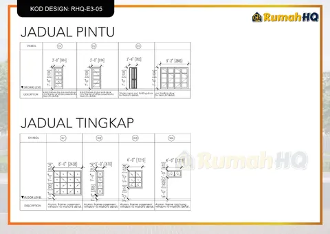 Lukisan teknikal rumah RHQ-E3-05, helaian 9 daripada 13