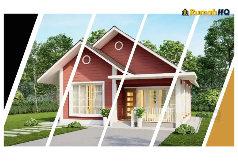 Pandangan 3D rumah RHQ-E3-05 — 1 tingkat, 779 kaki persegi, 2 bilik tidur, 2 bilik air