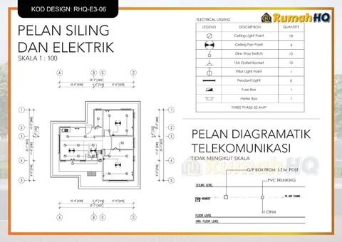 Lukisan teknikal rumah RHQ-E3-06, helaian 10 daripada 13
