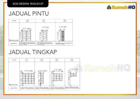 Lukisan teknikal rumah RHQ-E3-07, helaian 9 daripada 13