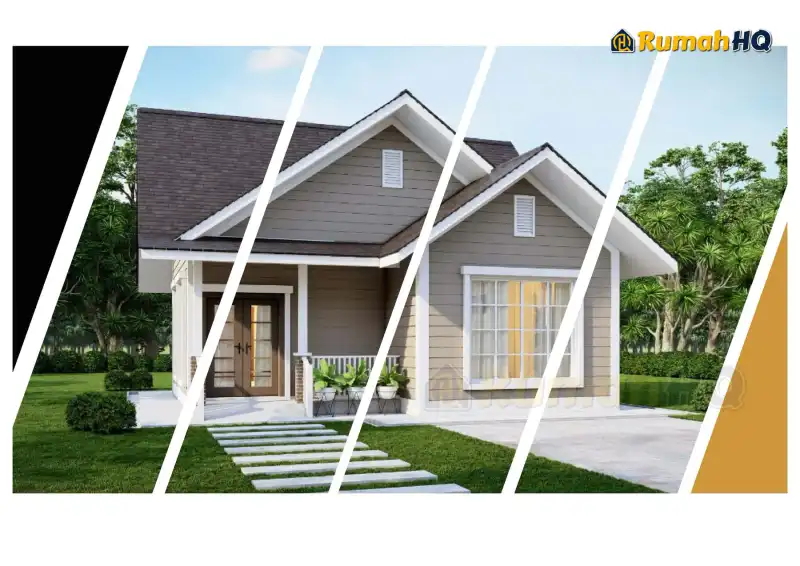 Pandangan 3D rumah RHQ-E3-08 — 1 tingkat, 791 kaki persegi, 2 bilik tidur, 2 bilik air