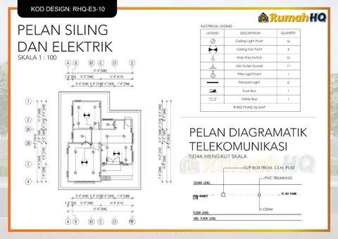 Lukisan teknikal rumah RHQ-E3-10, helaian 10 daripada 13