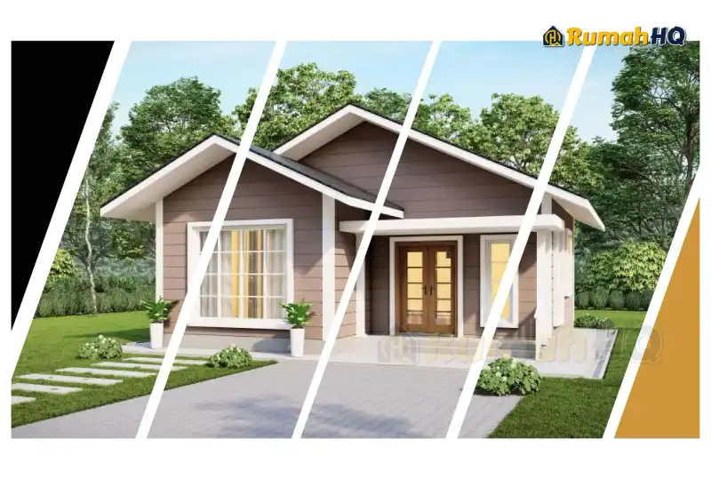 Pandangan 3D rumah RHQ-E3-10 — 1 tingkat, 770 kaki persegi, 2 bilik tidur, 2 bilik air