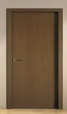 Pintu bilik tidur: Flush door plywood 910 × 2100mm, kemasan laminate, set kunci tombol