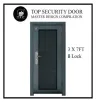 Pintu dapur: Top Security Door EC Series 1029 × 2112mm, jeriji mesh selapis