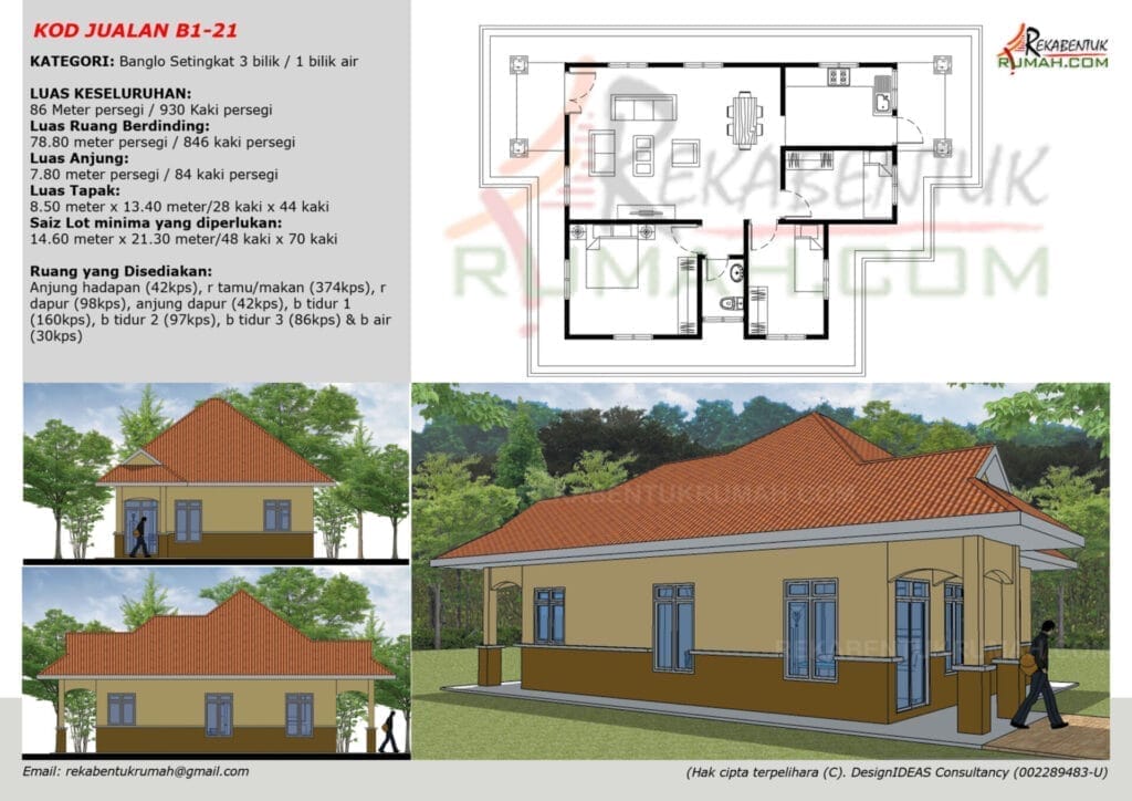 1 Tingkat <1,400 sqf 21 1 Tingkat 1400sqf Page22