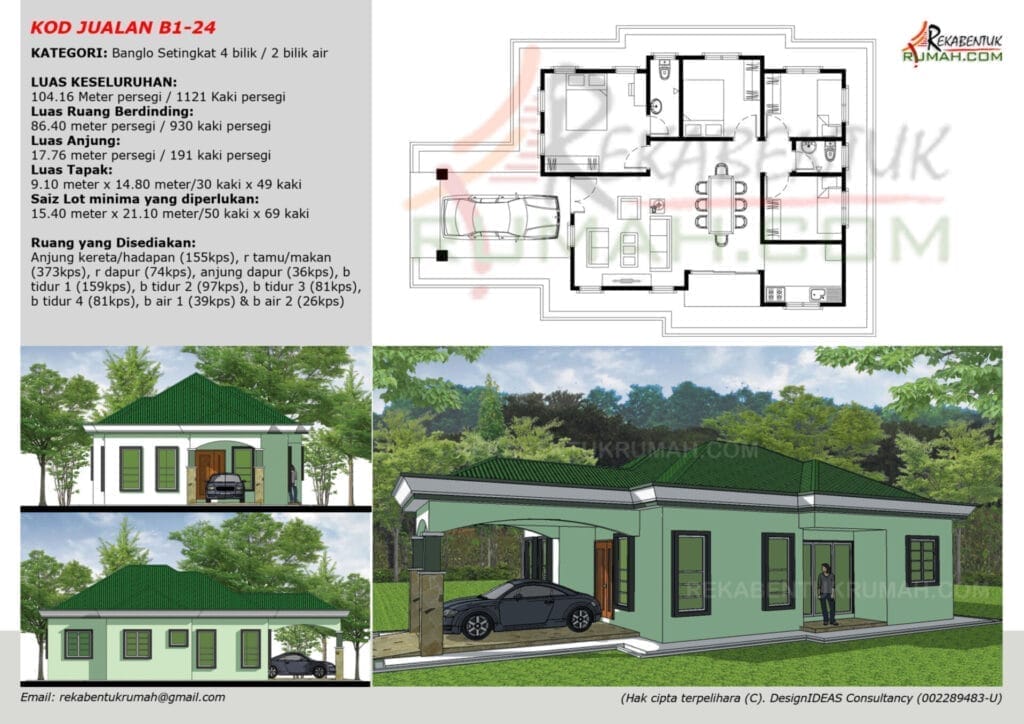 1 Tingkat <1,400 sqf 24 1 Tingkat 1400sqf Page25