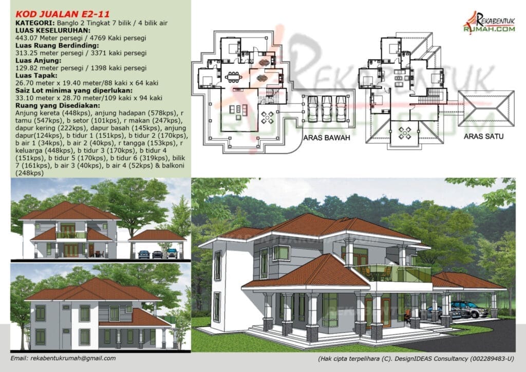 2 Tingkat <4,000 sqf 11 pelan rumah 2 tingkat - gambar 11