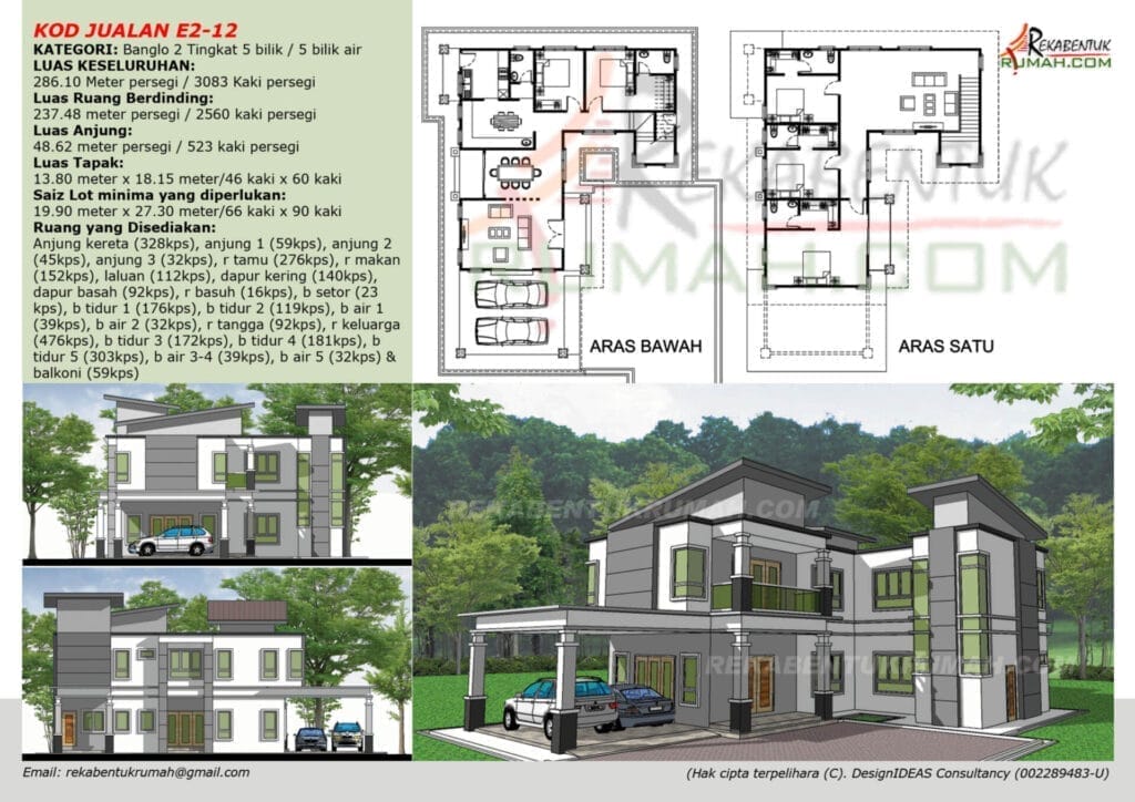 2 Tingkat <4,000 sqf 12 pelan rumah 2 tingkat - gambar 12
