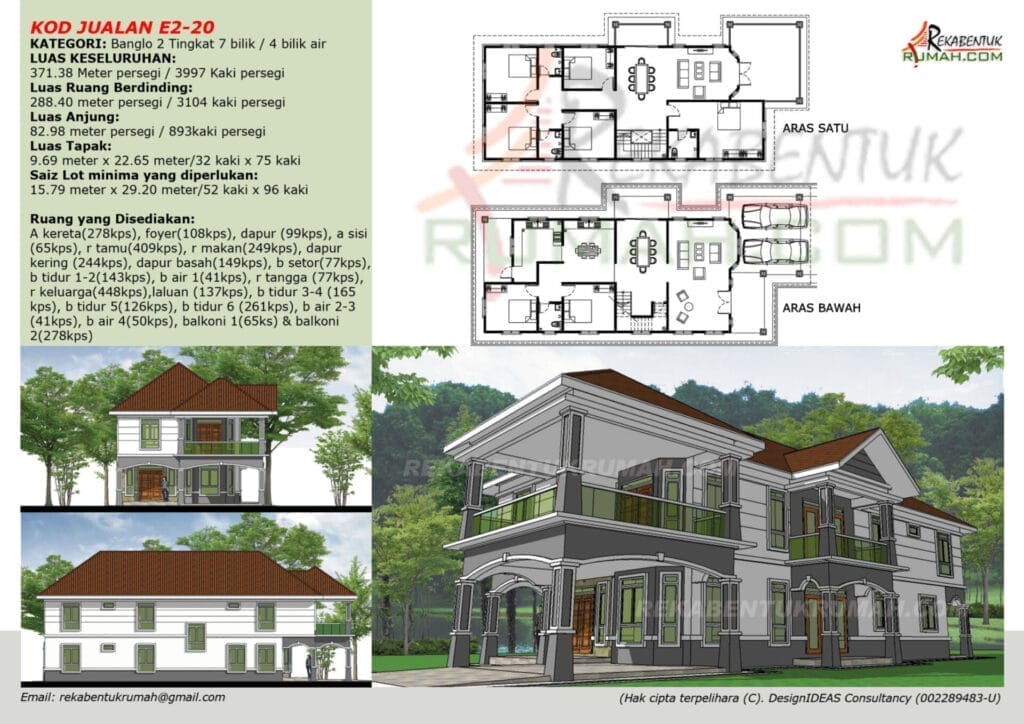 2 Tingkat <4,000 sqf 20 pelan rumah 2 tingkat - gambar 20
