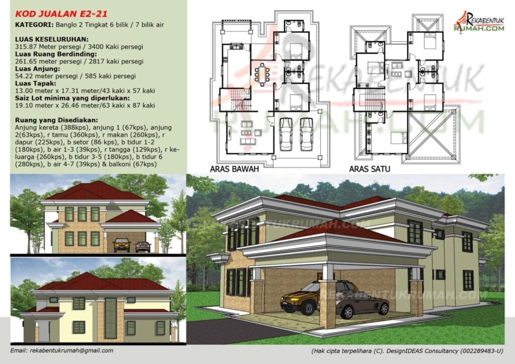 2 Tingkat <4,000 sqf 21 pelan rumah 2 tingkat - gambar 21