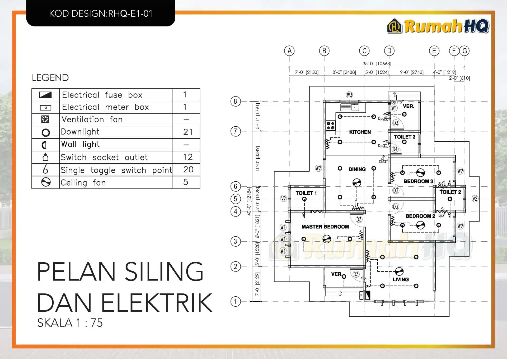 RHQ-E1-01 24 Rekabentuk Design Rumah RHQ E1 01 15