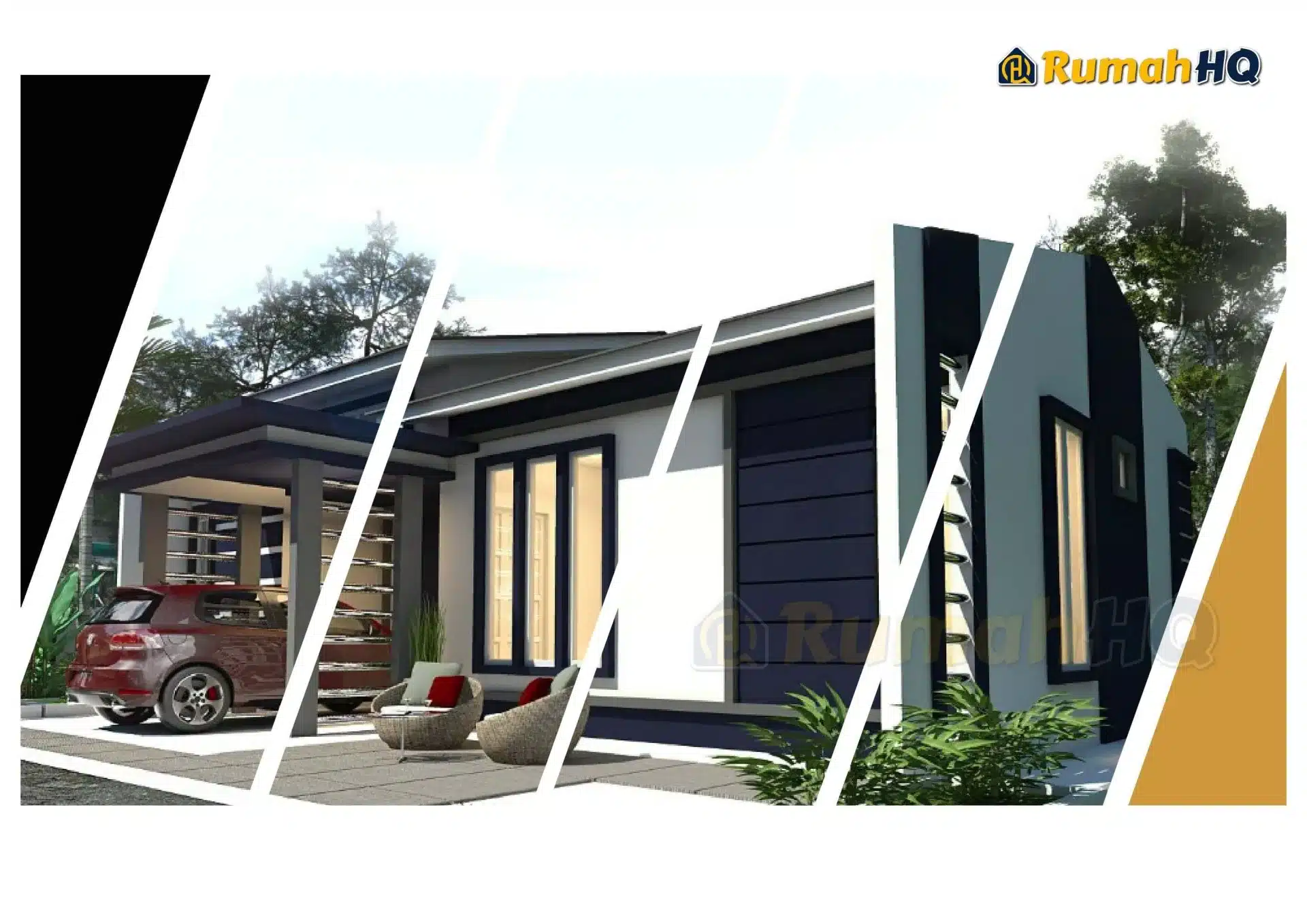 Reka Bentuk Rumah Mewah: Inspirasi & Ciri Utama 11 Rekabentuk Design Rumah RHQ E1 02 1