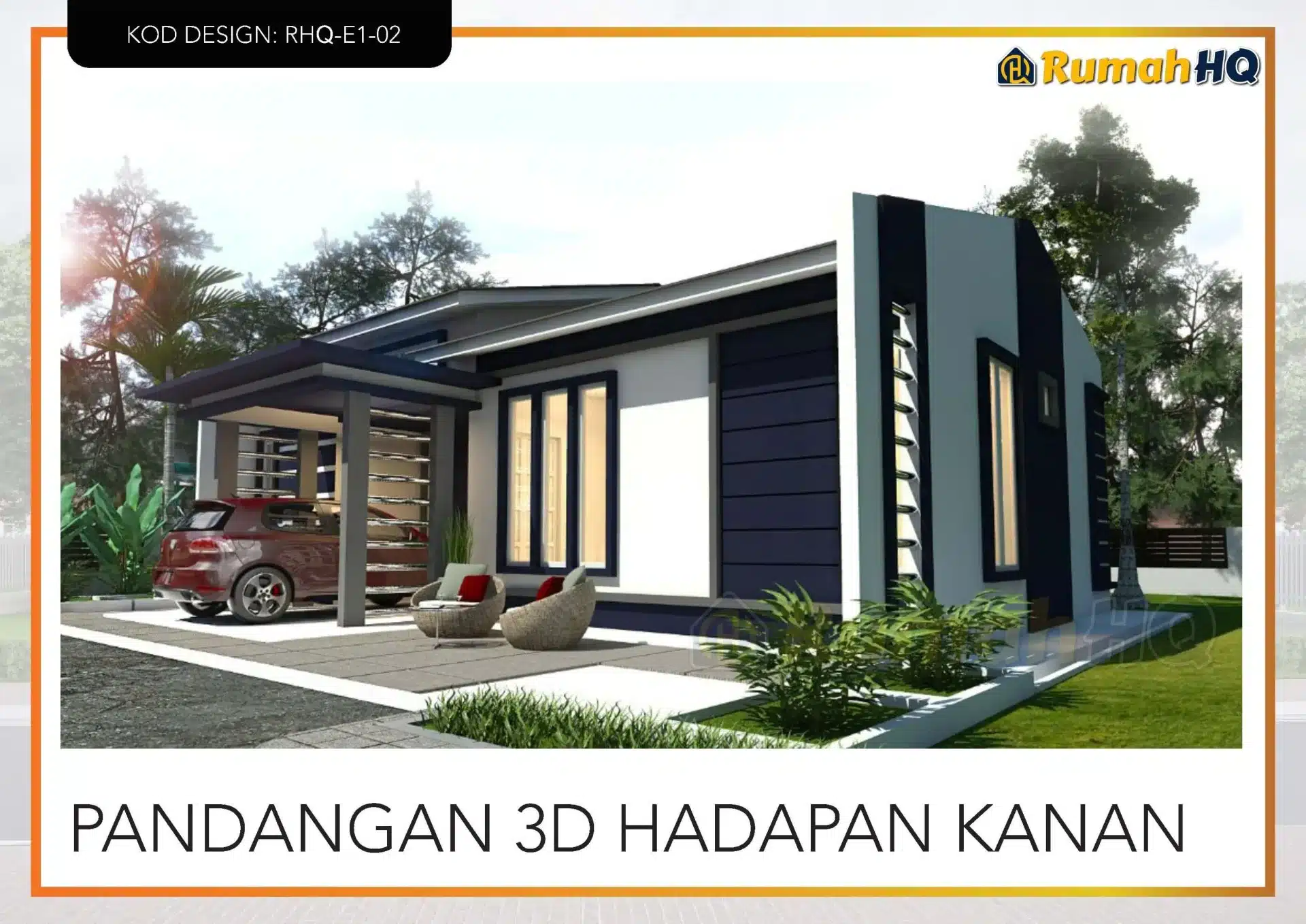 Reka Bentuk Rumah Mewah: Inspirasi & Ciri Utama 13 Rekabentuk Design Rumah RHQ E1 02 3