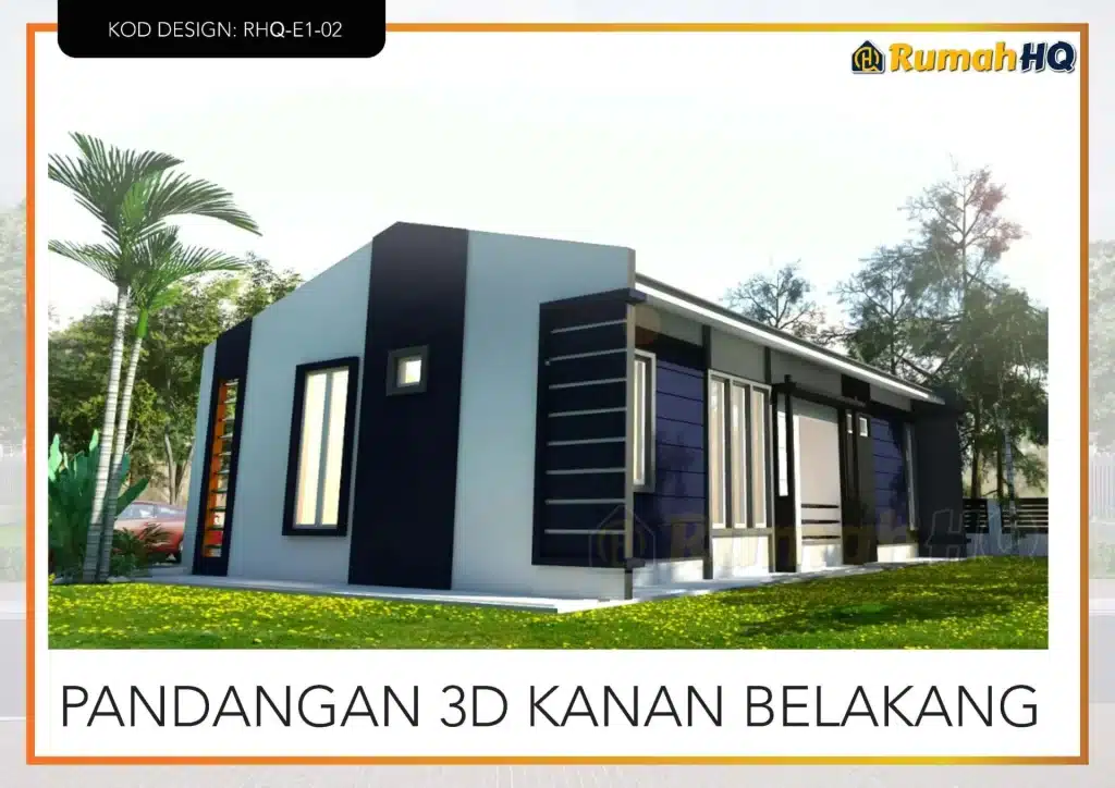 Reka Bentuk Rumah Mewah: Inspirasi & Ciri Utama 5 Rekabentuk Design Rumah RHQ E1 02 4