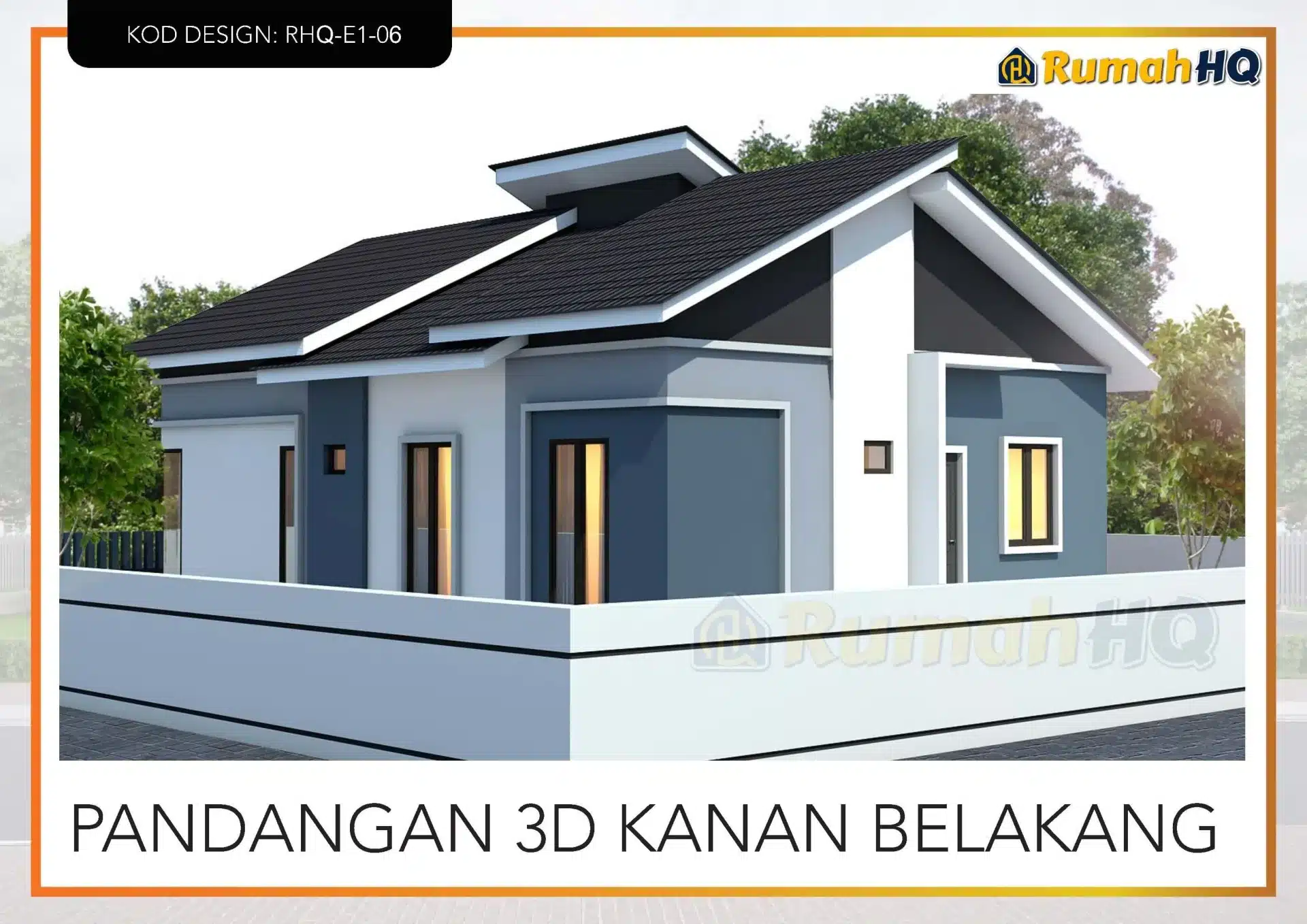 Rekabentuk Design Rumah RHQ E1 06 4