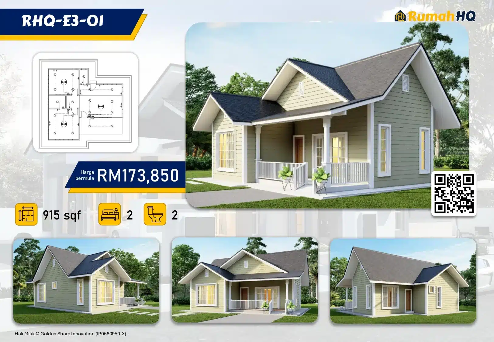 Koleksi Pelan Rumah Banglo RumahHQ 00024