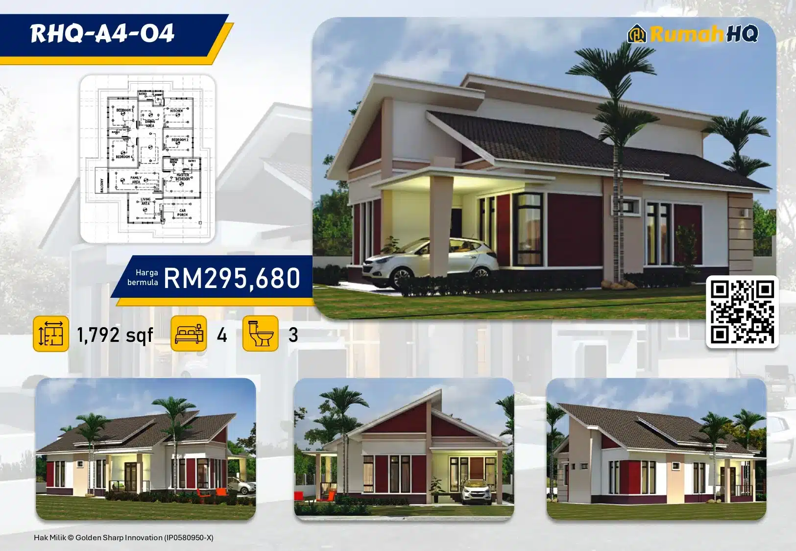 🔥 Rahsia Jimat RM1,000 Sebulan: Tukar Pemanas Air Biasa Jadi Solar Power Tanpa Pecah Dompet! 4 Koleksi Pelan Rumah Banglo RumahHQ 00037