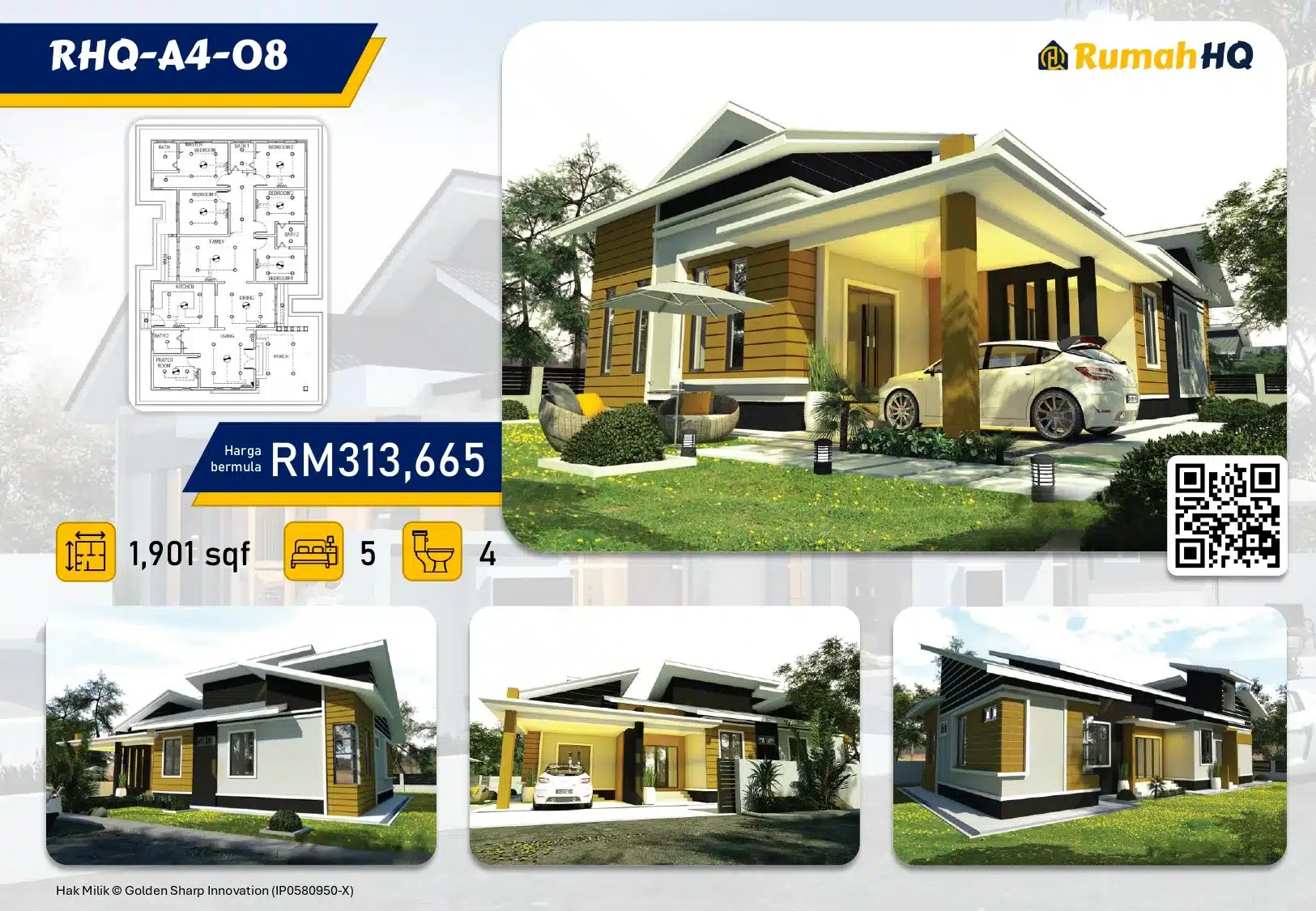 "7 Rahsia Cassette AC Yang Ramai Tak Tahu - Upgrade Gaya Hidup Moden Anda!" 4 Koleksi Pelan Rumah Banglo RumahHQ 00041