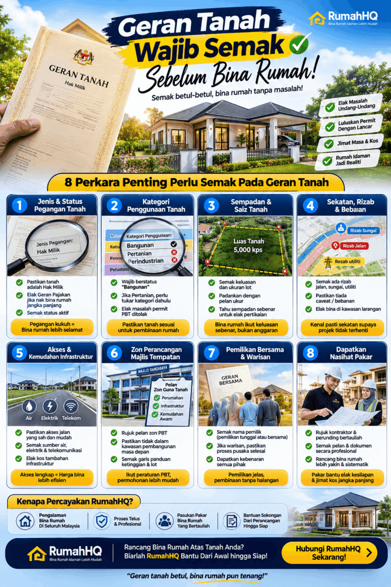 8 Perkara Wajib Semak Dalam Geran Tanah Supaya Projek Tak Tersangkut Pinjaman Tak Ditolak amp Duit Tak Hangus