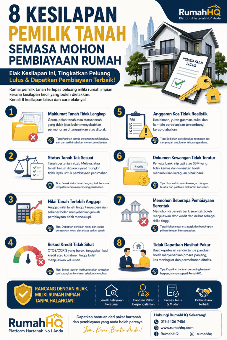 Jangan Mohon Pembiayaan Rumah Sebelum Tahu 8 Kesilapan Ini — Ramai Pemilik Tanah Tersangkut Kerana Salah Langkah! 11 Jangan Mohon Pembiayaan Rumah Sebelum Tahu 8 Kesilapan Ini — Ramai Pemilik Tanah Tersangkut Kerana Salah Langkah