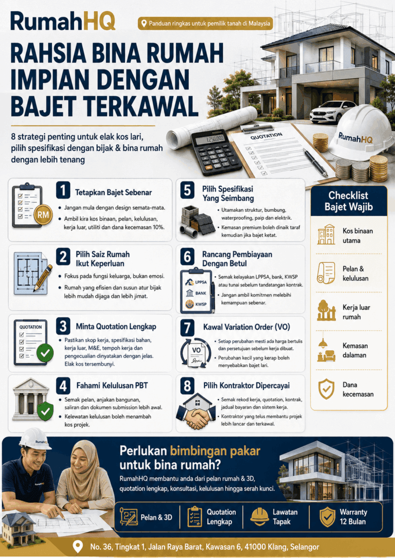 Rahsia Bina Rumah Impian Dengan Bajet Terkawal 8 Strategi Kontraktor Yang Ramai Pemilik Tanah Tak Tahu