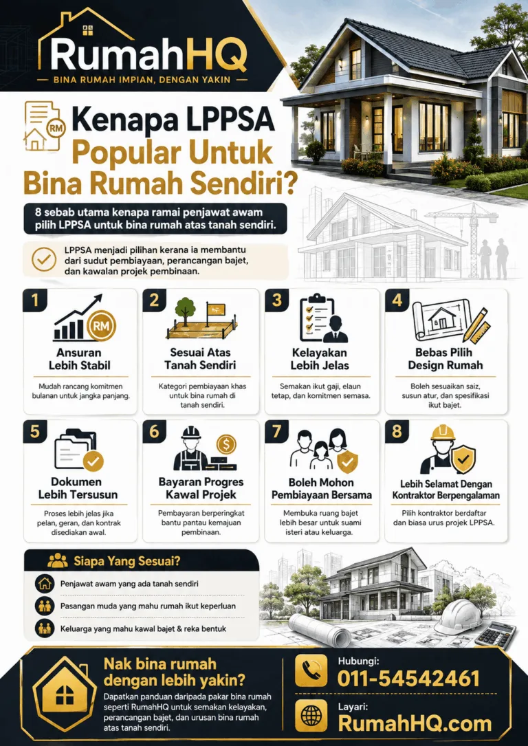 Kenapa Penjawat Awam Ramai Pilih LPPSA Untuk Bina Rumah Sendiri? Ini 8 Sebab Yang Ramai Tak Perasan 11 lppsa